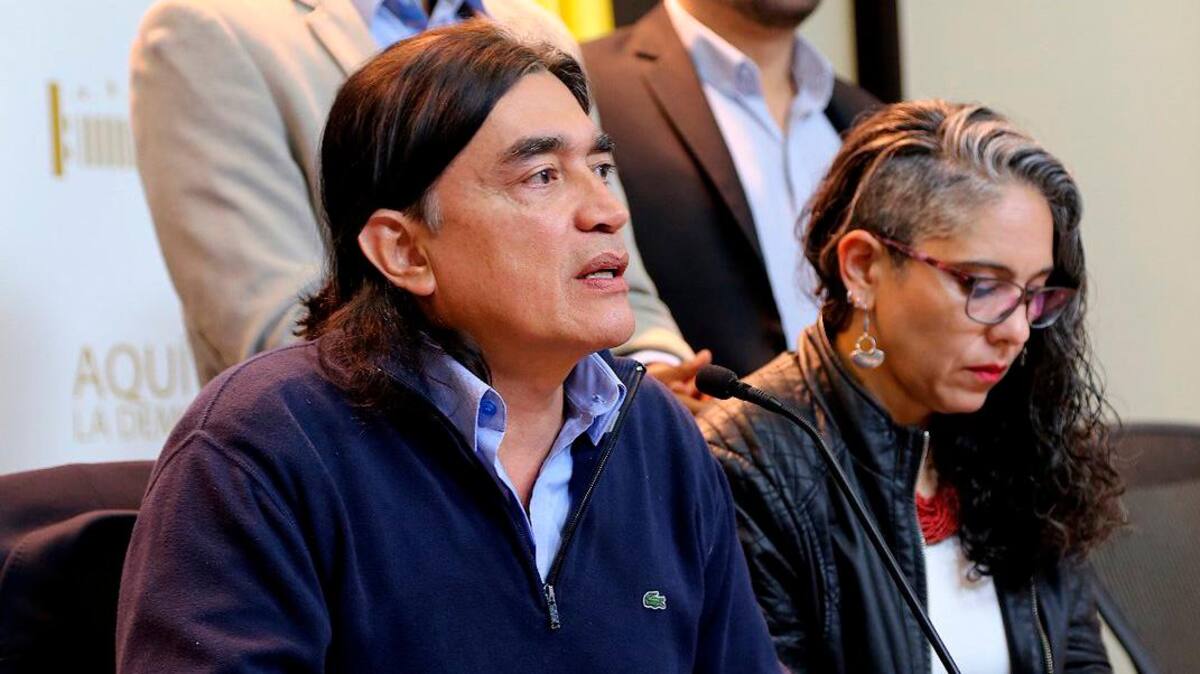 Gustavo Bolívar y María José Pizarro, senadores y líderes en la Colombia Humana. // Colprensa