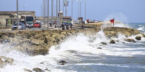 Dimar advierte aumento del oleaje y de los vientos en la Costa Caribe
