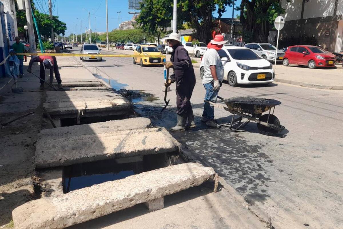 Distrito informó cuánto durará la limpieza de drenajes pluviales en el Pie de La Popa