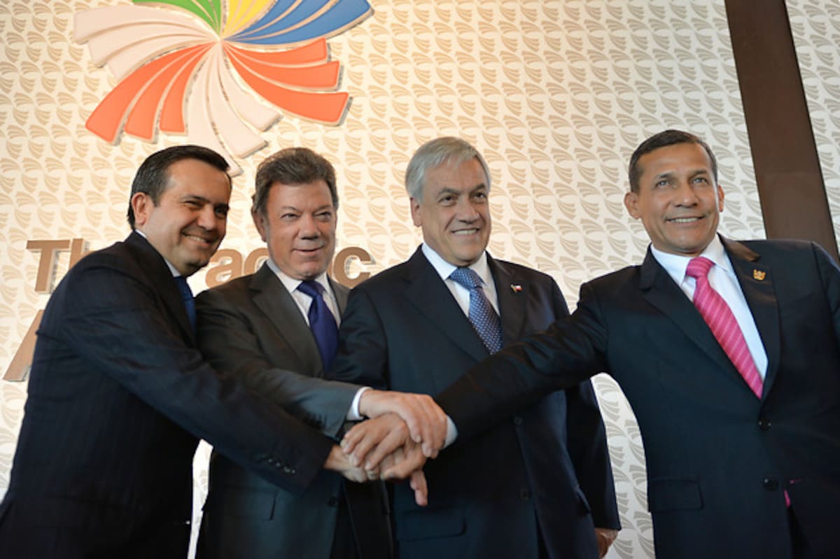 Representantes de los países miembros de la Alianza del Pacífico. COLPRENSA