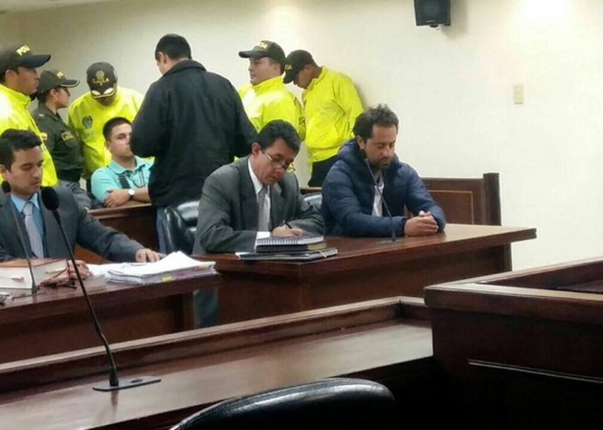 Rafael Uribe Noguera en el juzgado de Paloquemao. Colprensa