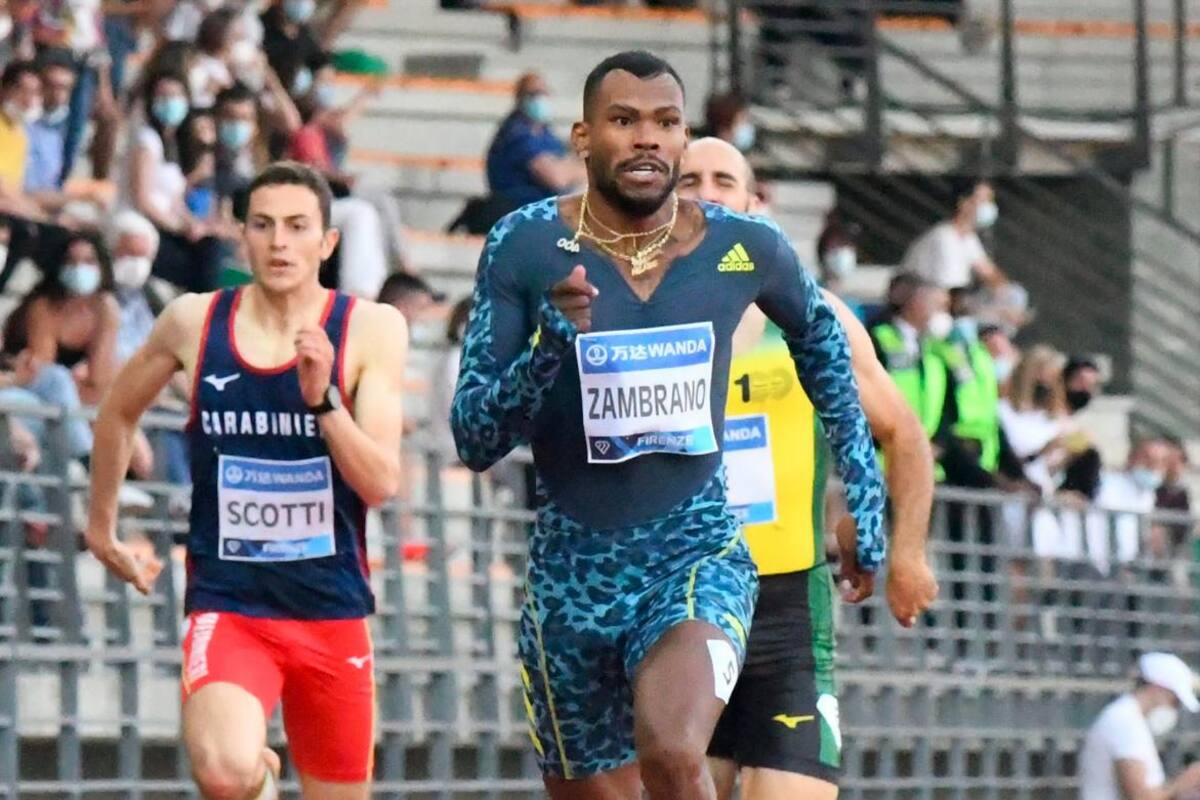 Zambrano se impone en la final de los 400 de la Liga de Diamante