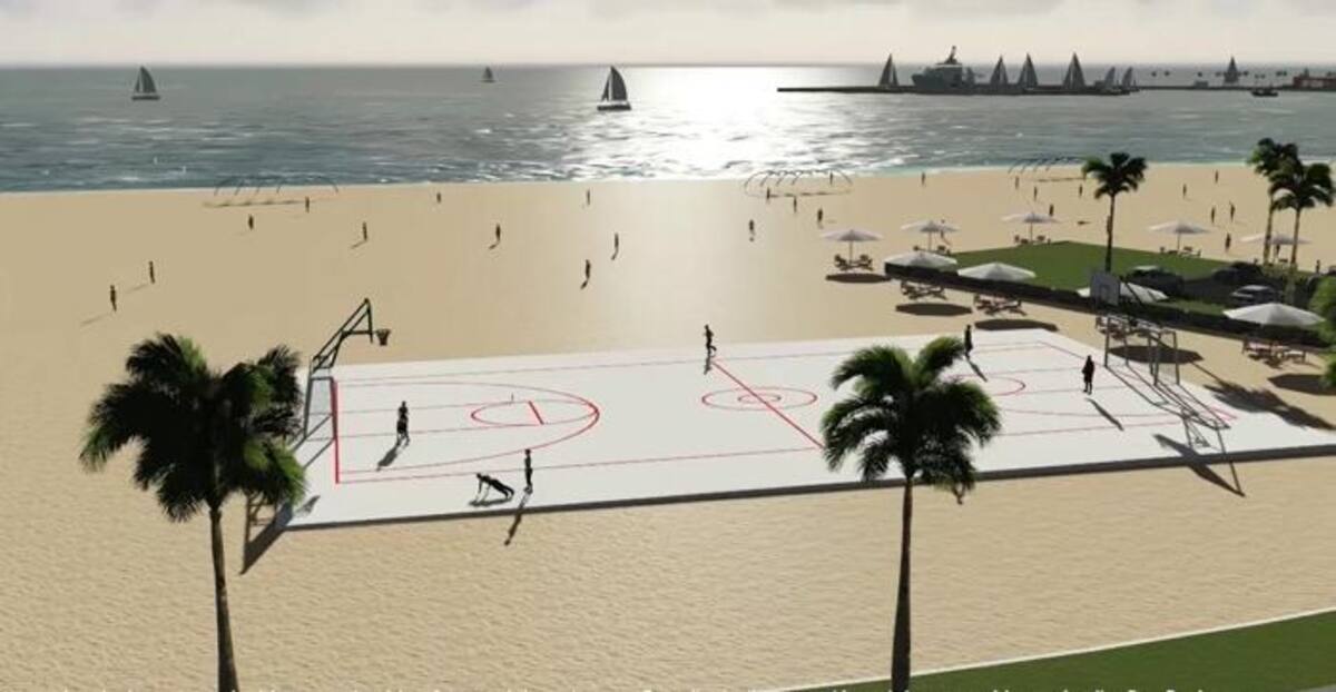 Las playas que se proyectan para Bocagrande, dispondrán de escenarios deportivos y recreativos.