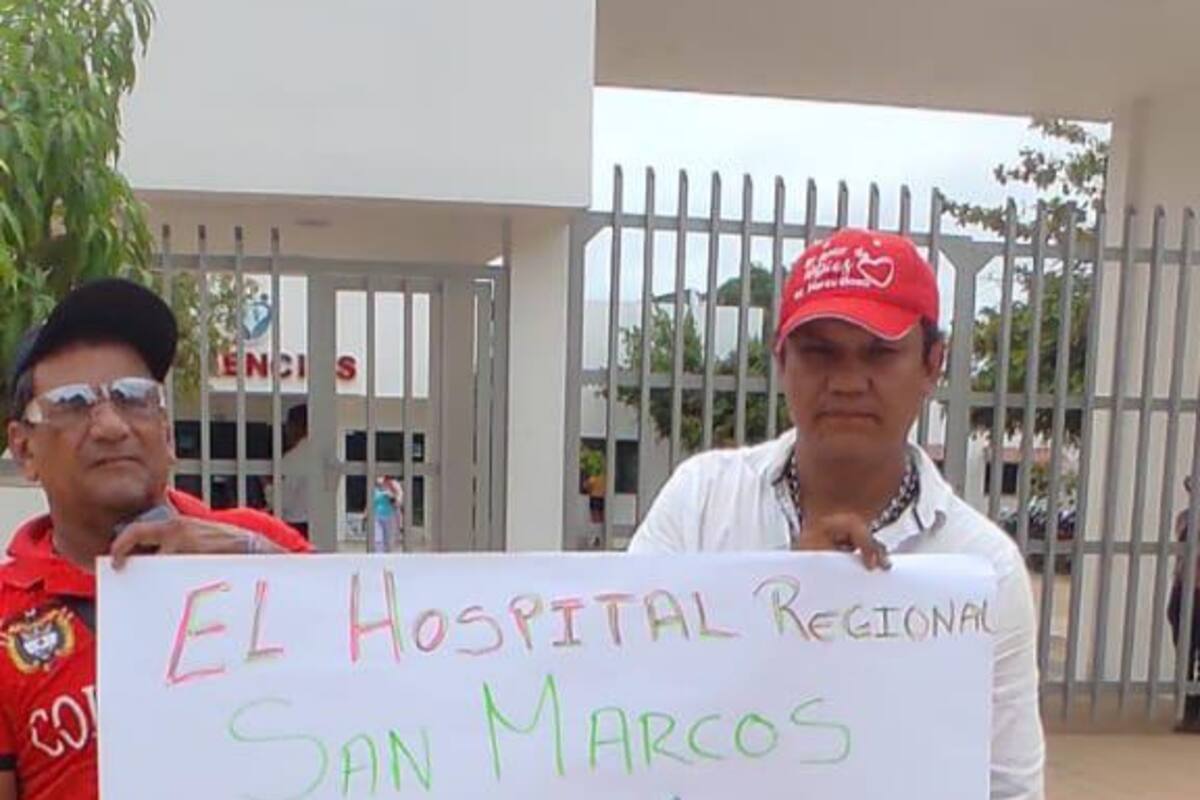 En San Marcos: comunidad rechaza liquidación del Hospital Regional