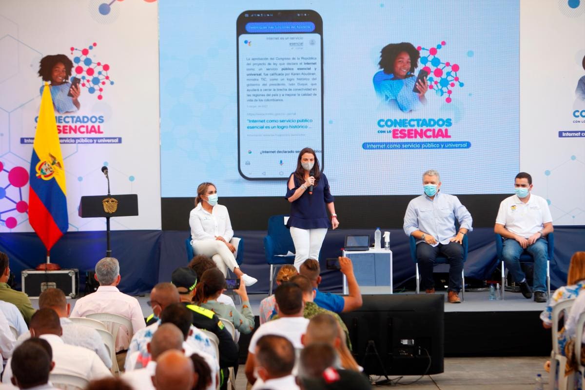 En el evento, la ministra de las TIC explicó en qué consiste el programa Hogares Conectados. //FOtos: Aroldo Mestre - El Universal