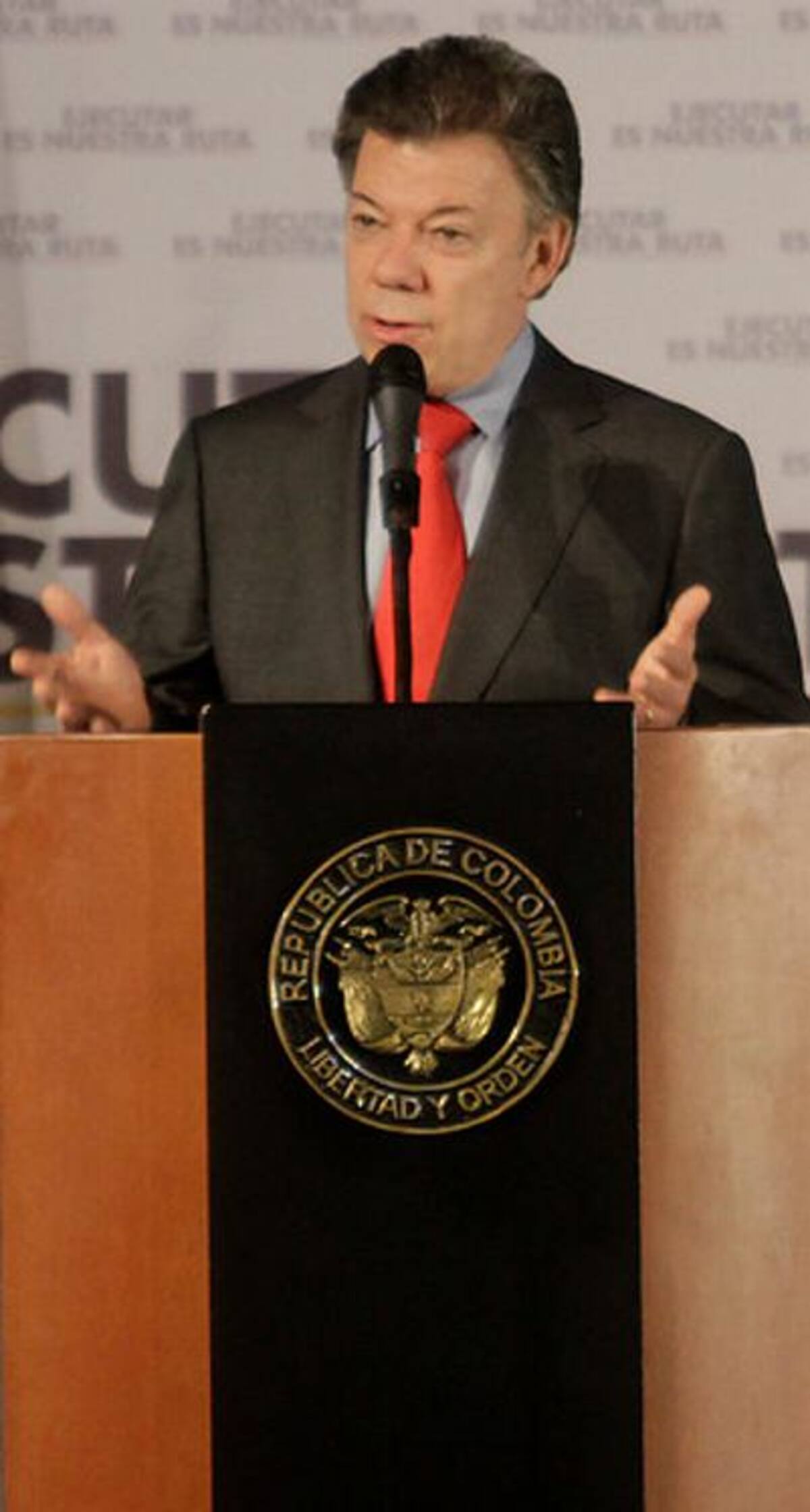 Juan Manuel Santos, presidente de la República.