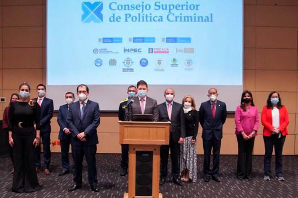 Aprueban plan de Política Criminal 2021-2025 por primera vez en Colombia