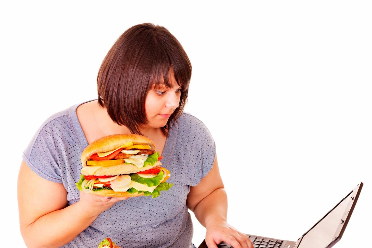 Comer mucho y alimentarse mal