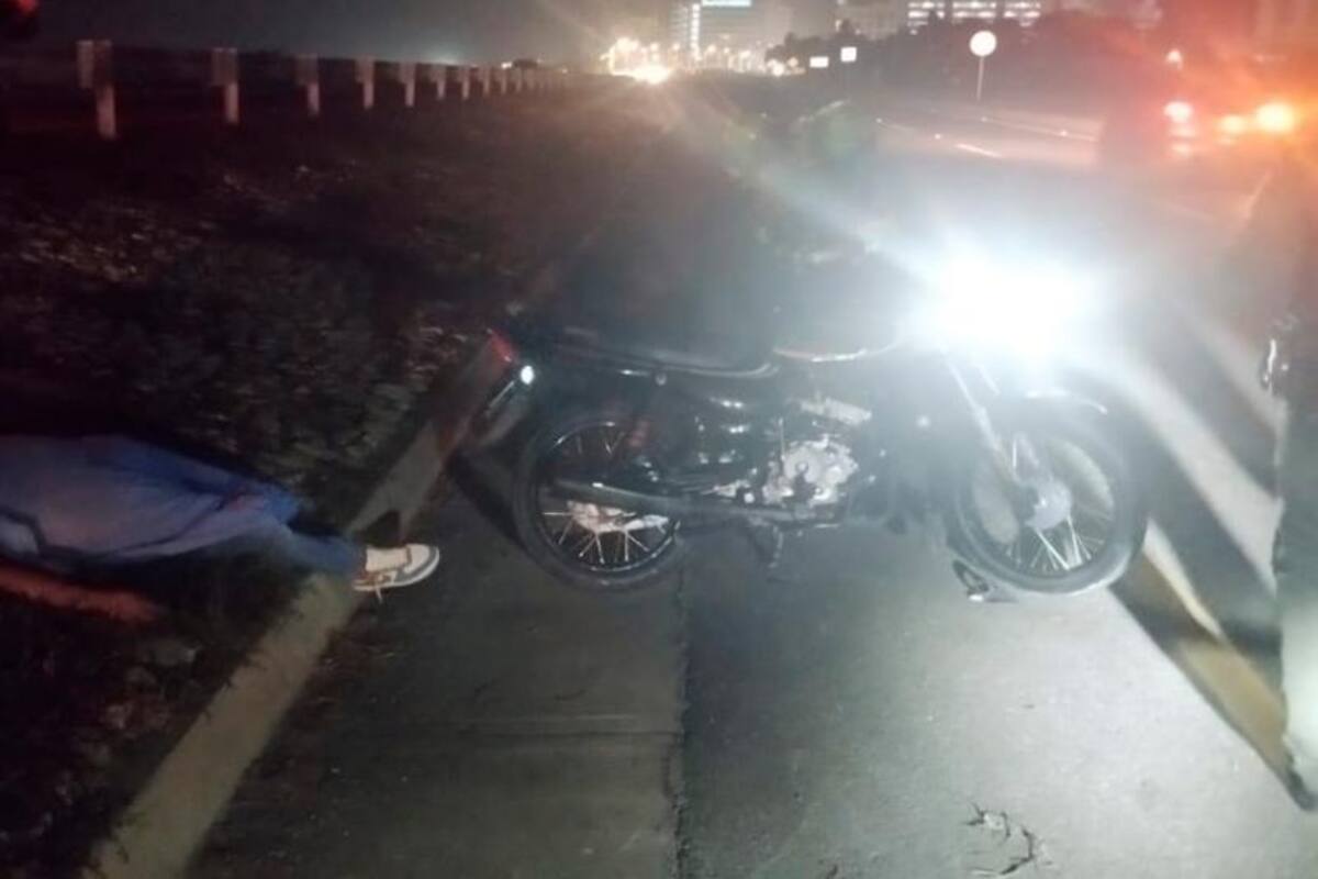 ¡Terrible! Murió motociclista en fuerte accidente cerca del Túnel de Crespo