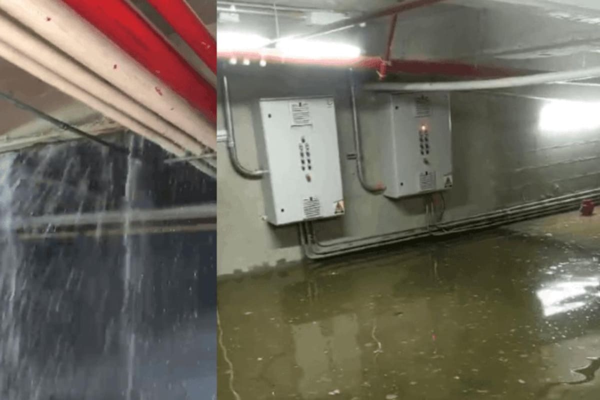 “La gotera se convirtió en diluvio”: denuncian estado de edificio en La Carolina