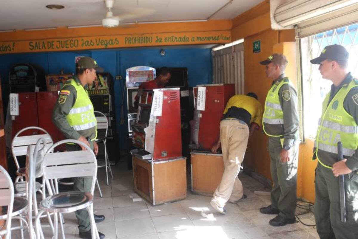 Las máquinas funcionaban en un establecimiento en el barrio La Quinta. CORTESÍA