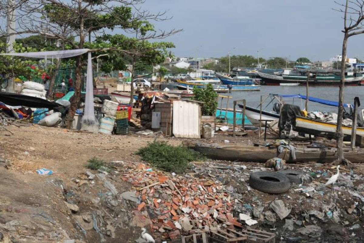 Orilla de la Ciénaga de Las Quintas, frente a Bazurto. El Universal