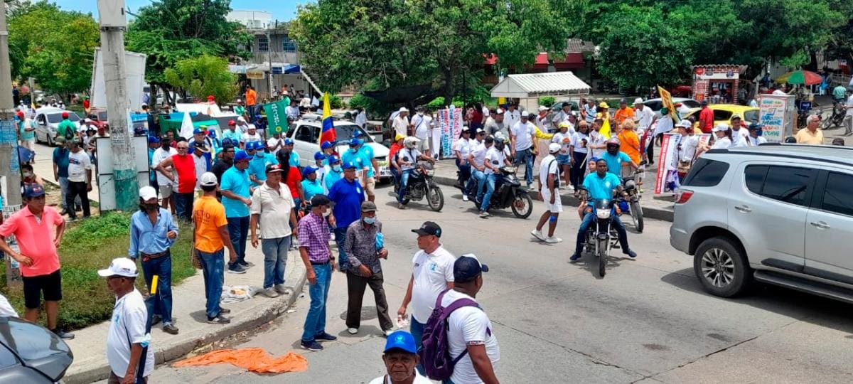 La marcha finaliza en Blas de lezo. Foto: Aroldo Mestre.