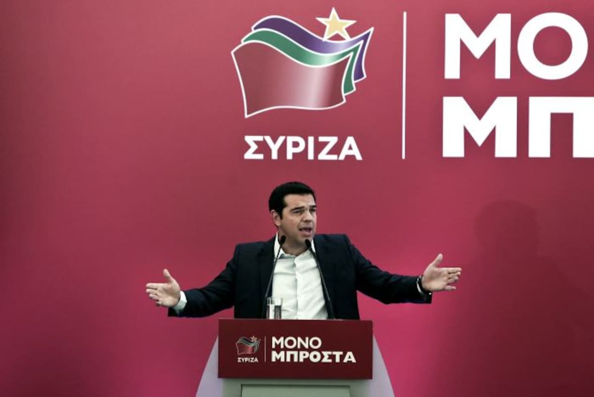 Tsipras, líder de Syriza. AFP
