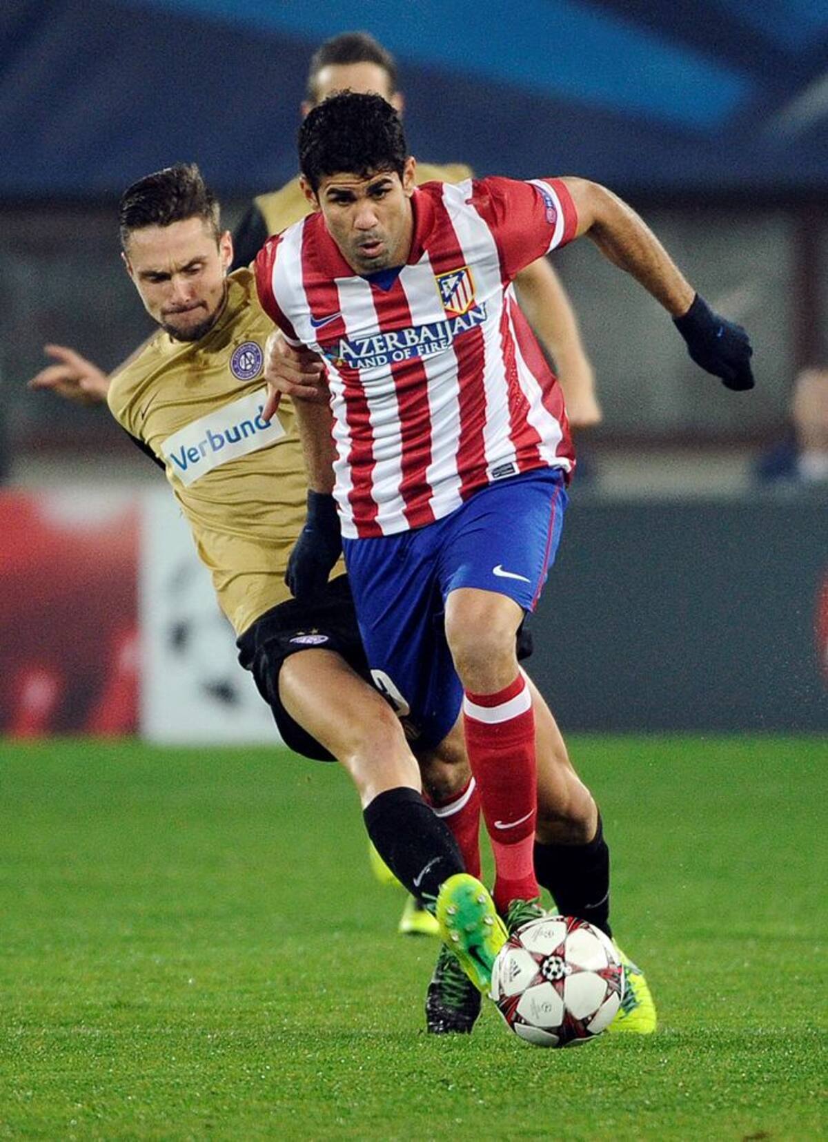 Diego Costa, jugador del Atlético de Madrid. AP Hans Punz