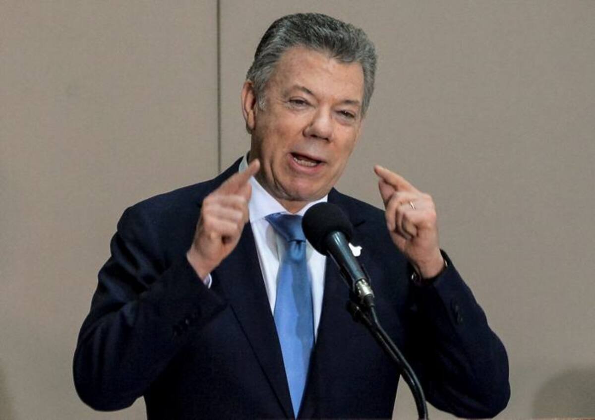 Juan Manuel Santos, presidente de la República. AFP.