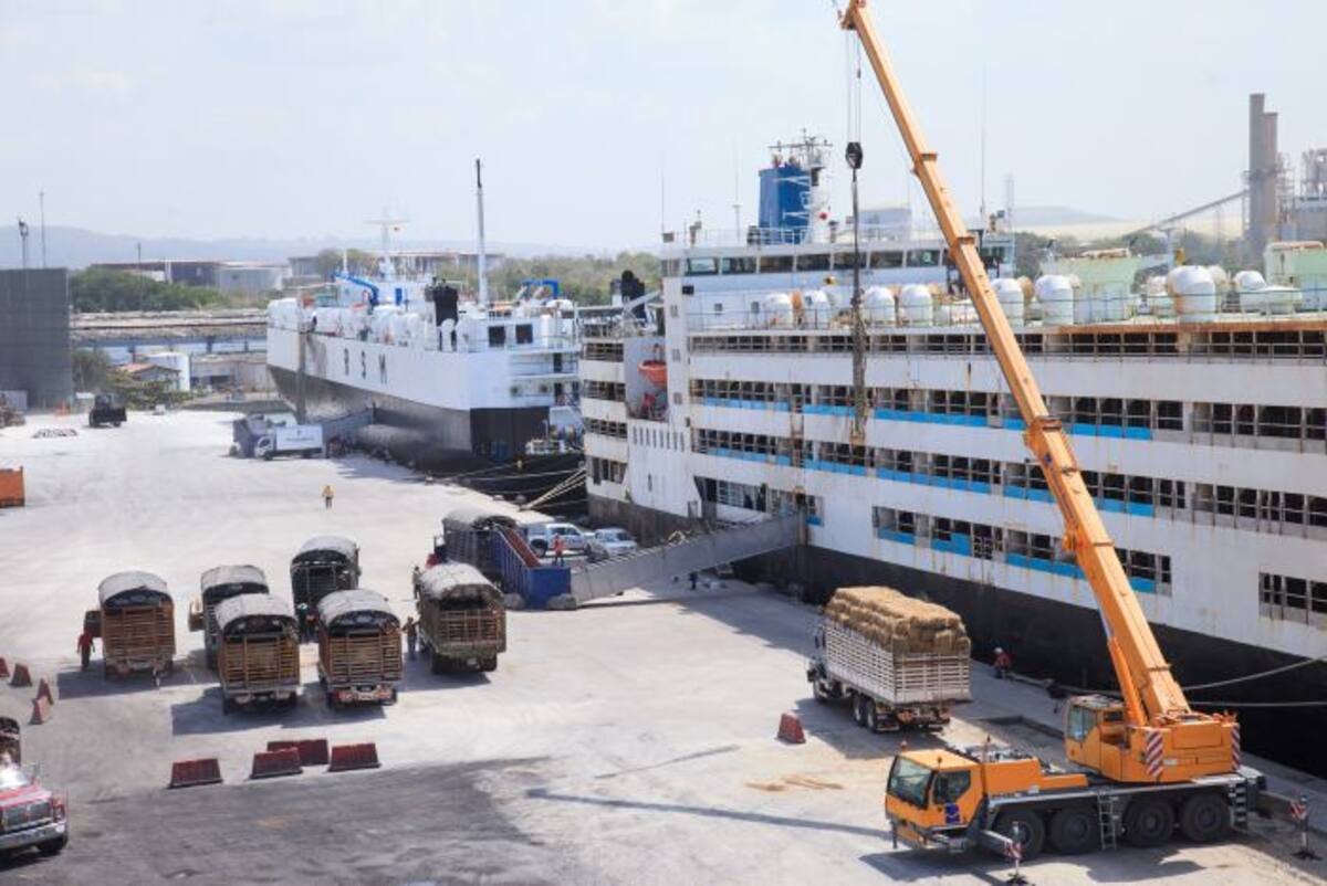 En dos embarcaciones especializadas se hizo el embarque de las más de 10 mil reses rumbo a Jordania y El Líbano. AROLDO MESTRE - EL UNIVERSAL