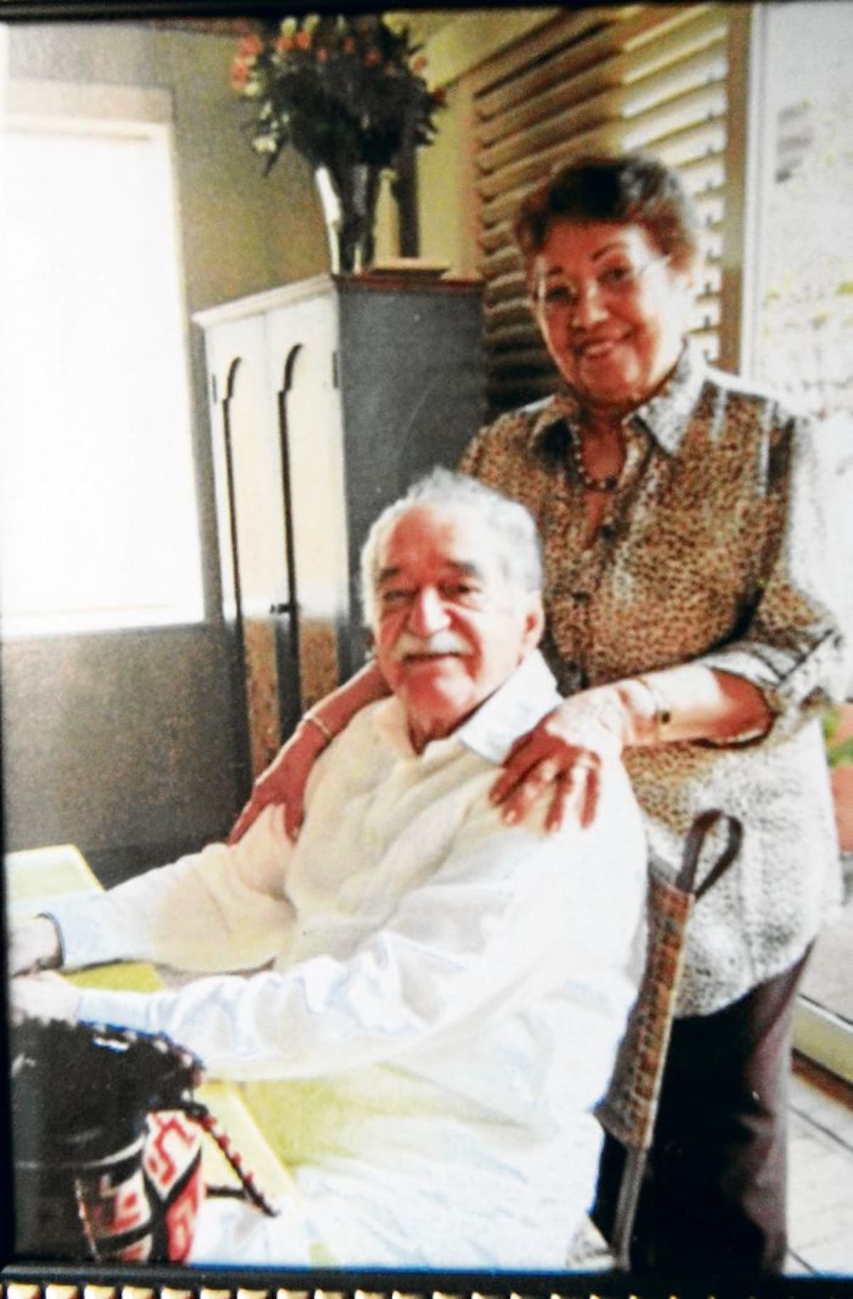 Aída junto a Gabo.