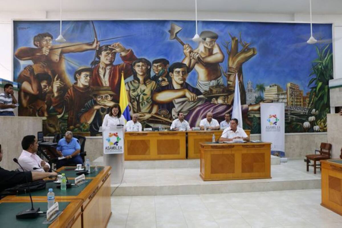 Gobernadora Sandra Devia en instalación de Asamblea. ARCHIVO
