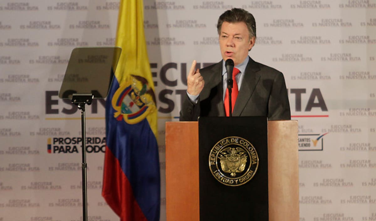 Presidente de Colombia, Juan Manuel Santos. COLPRENSA