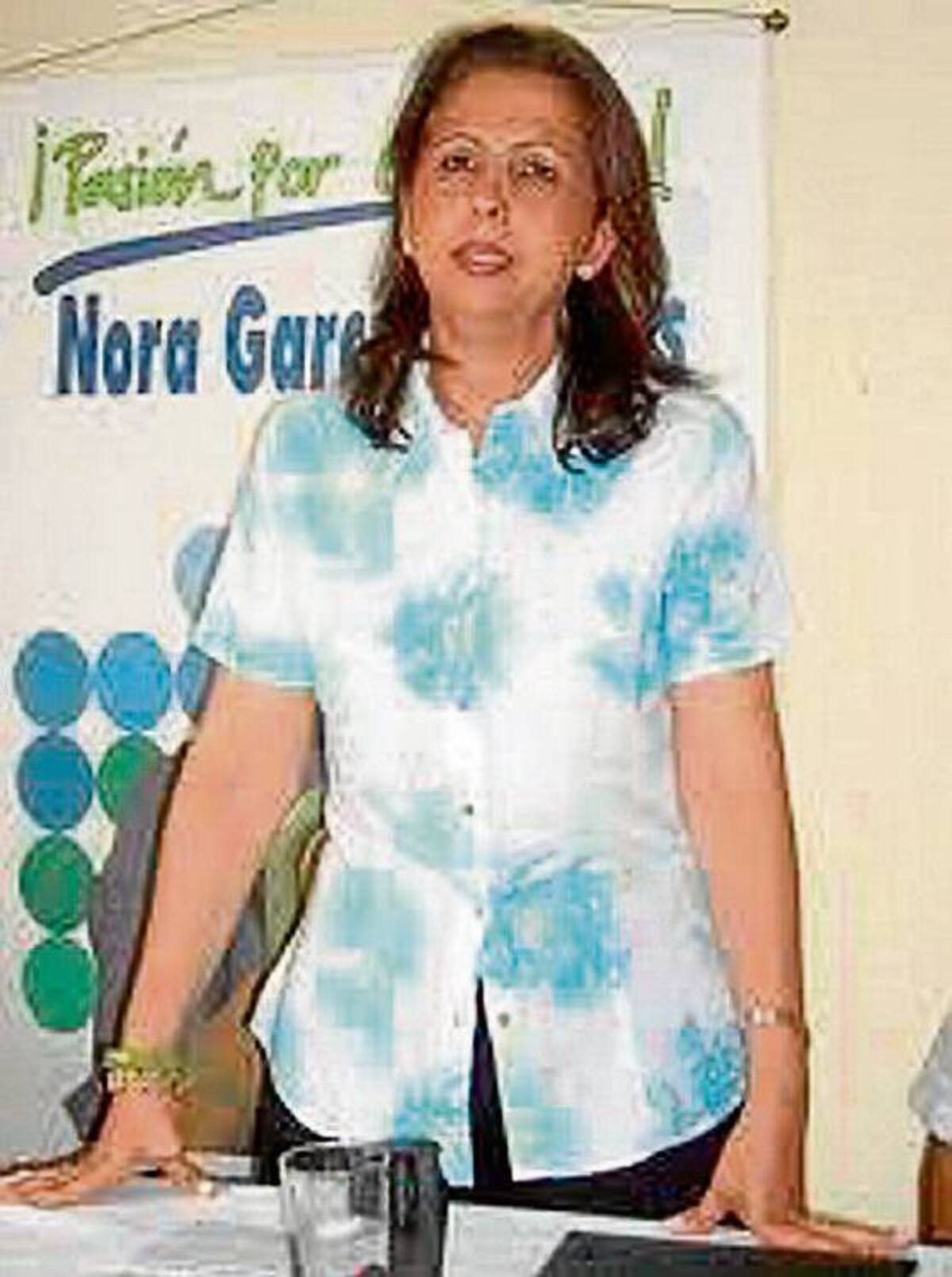 Nora García, senadora.