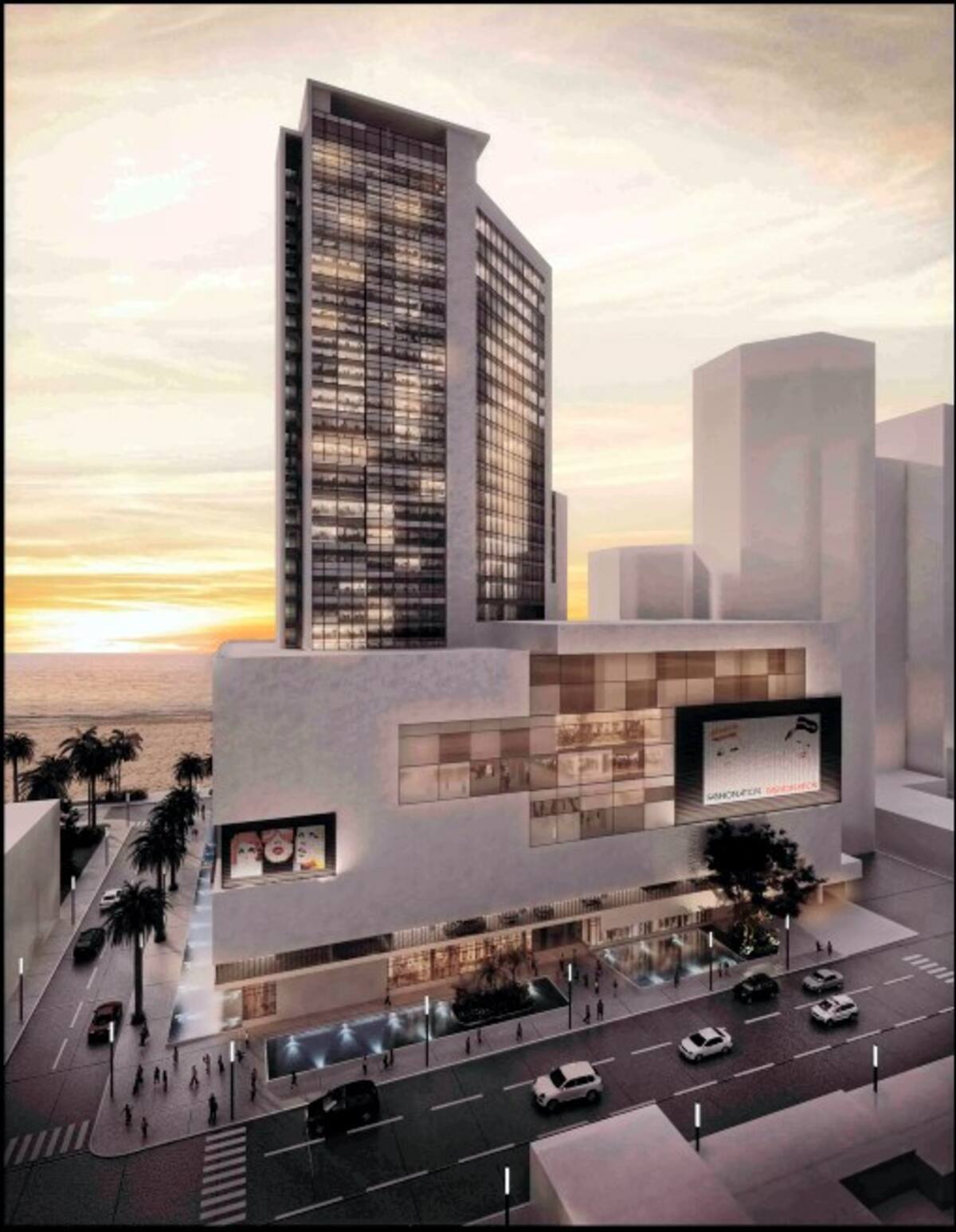 Maqueta del Hotel Intercontinental Cartagena, en construcción. CORTESÍA