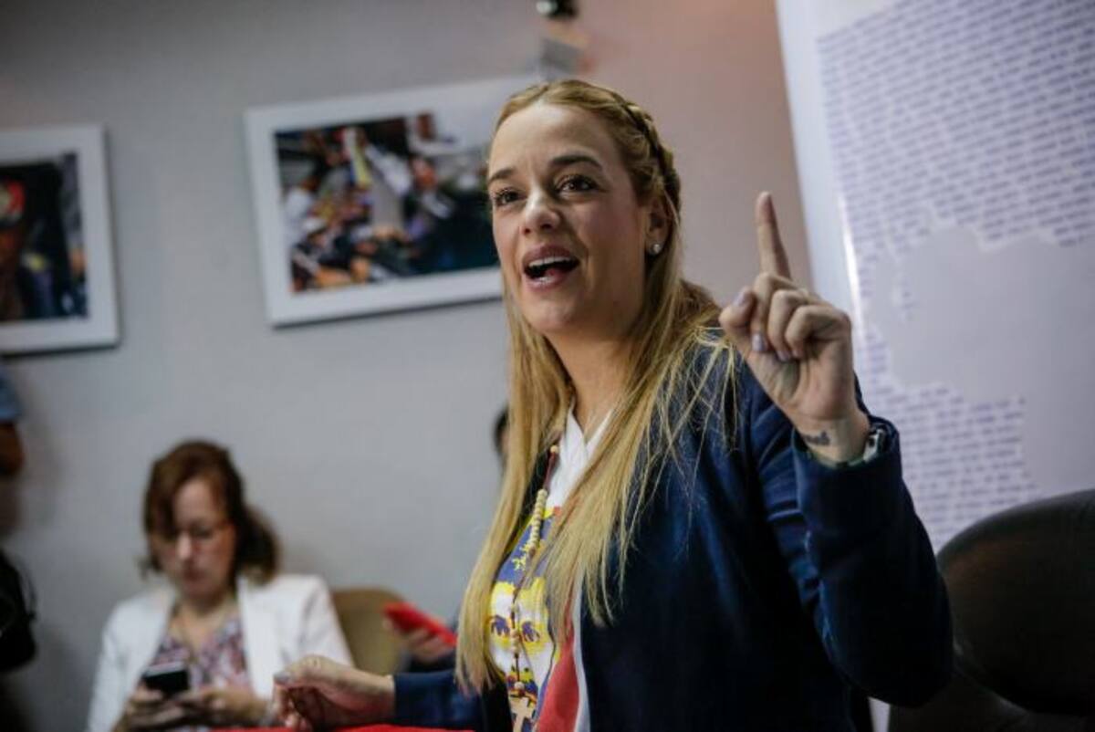 Lilian Tintori, esposa de Leopoldo López. EFE/Cristian Hernandez