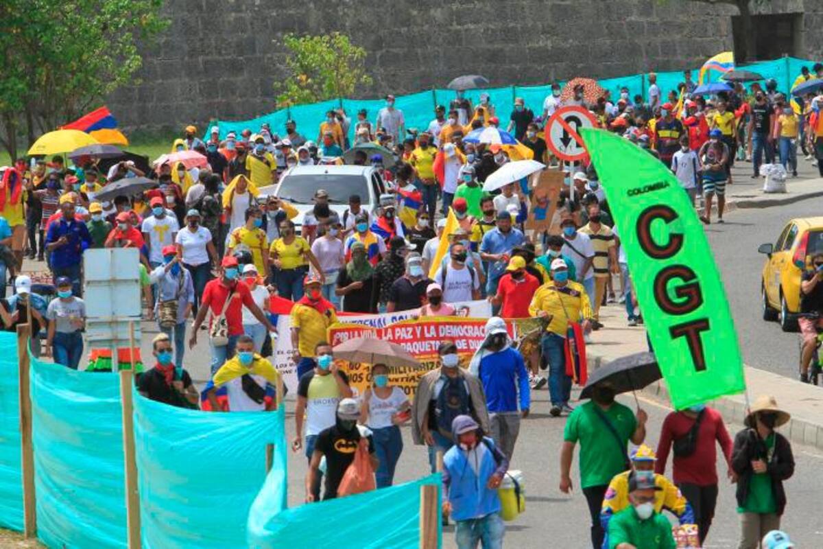La protesta social llegó hasta los sectores populares de Cartagena