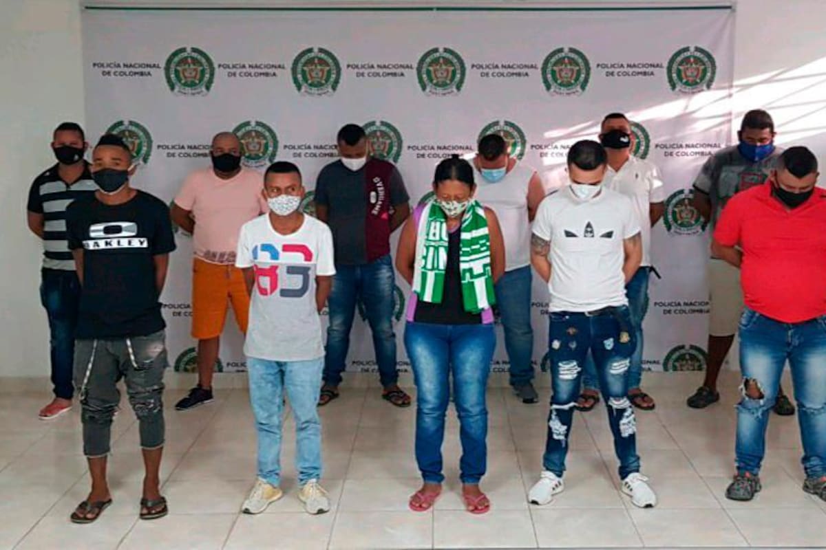 Capturan a 18 presuntos extorsionistas del Clan del Golfo en Córdoba