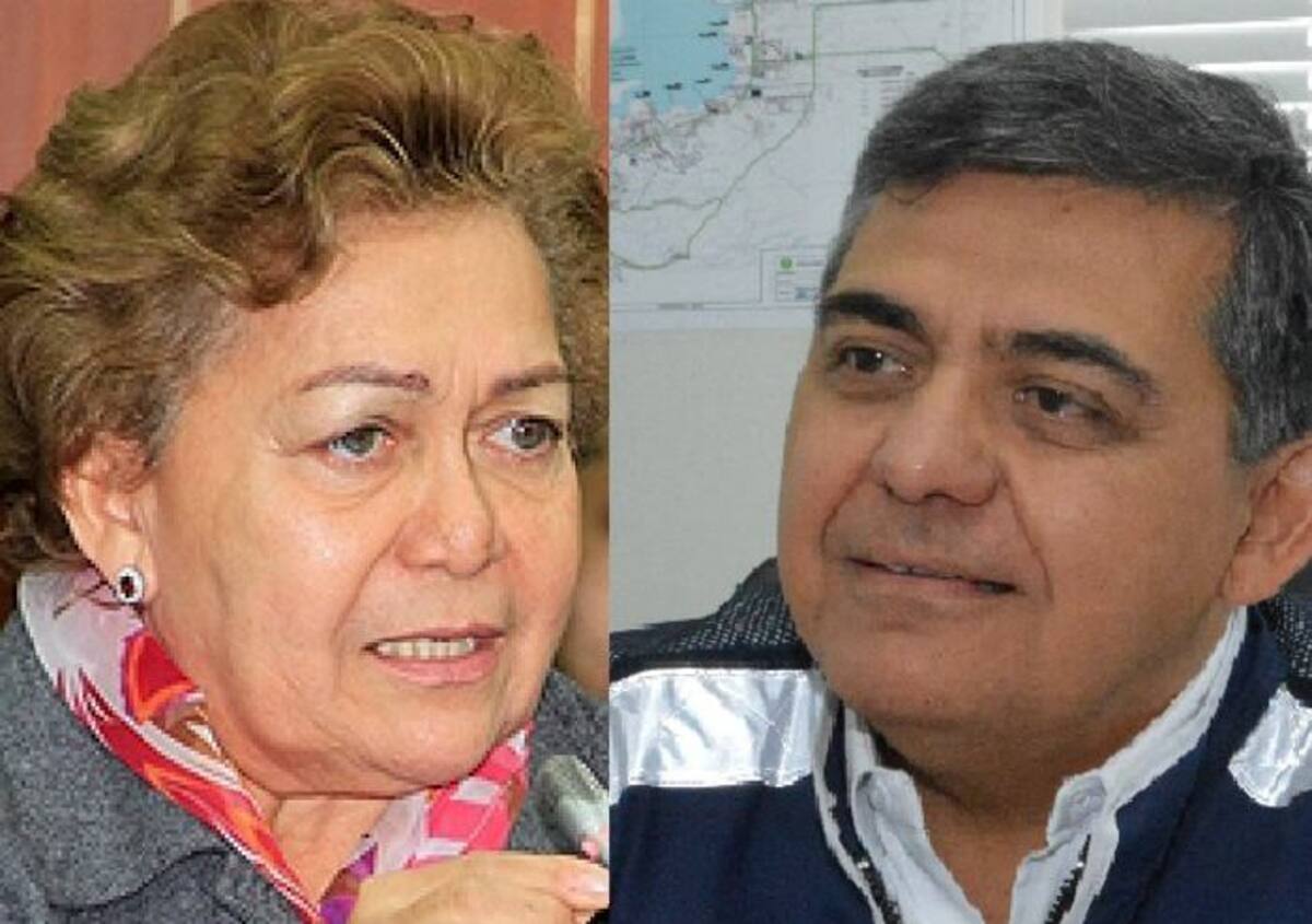 Daira Galvis, senadora y Reyes Reinoso, presidente de Reficar. ARCHIVO