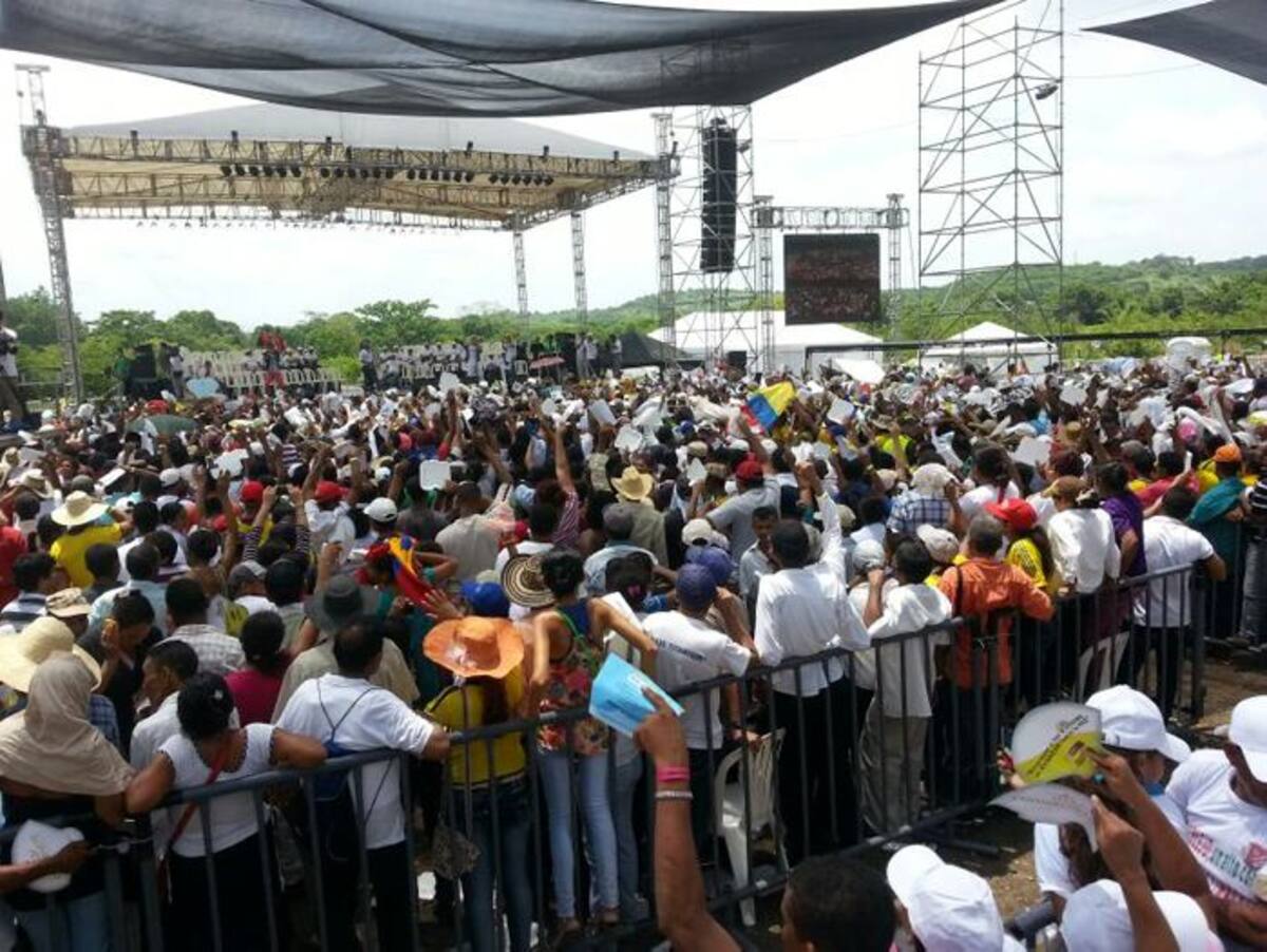 Actos culturales en la Marcha de las Víctimas. María Alejandra Cardona - El Universal -