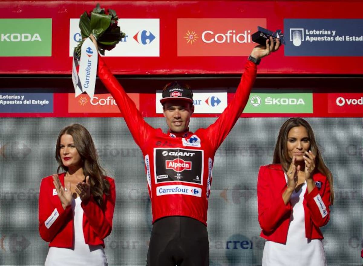 Tom Dumoulin continúa como líder de la general. AFP JAIME REINA