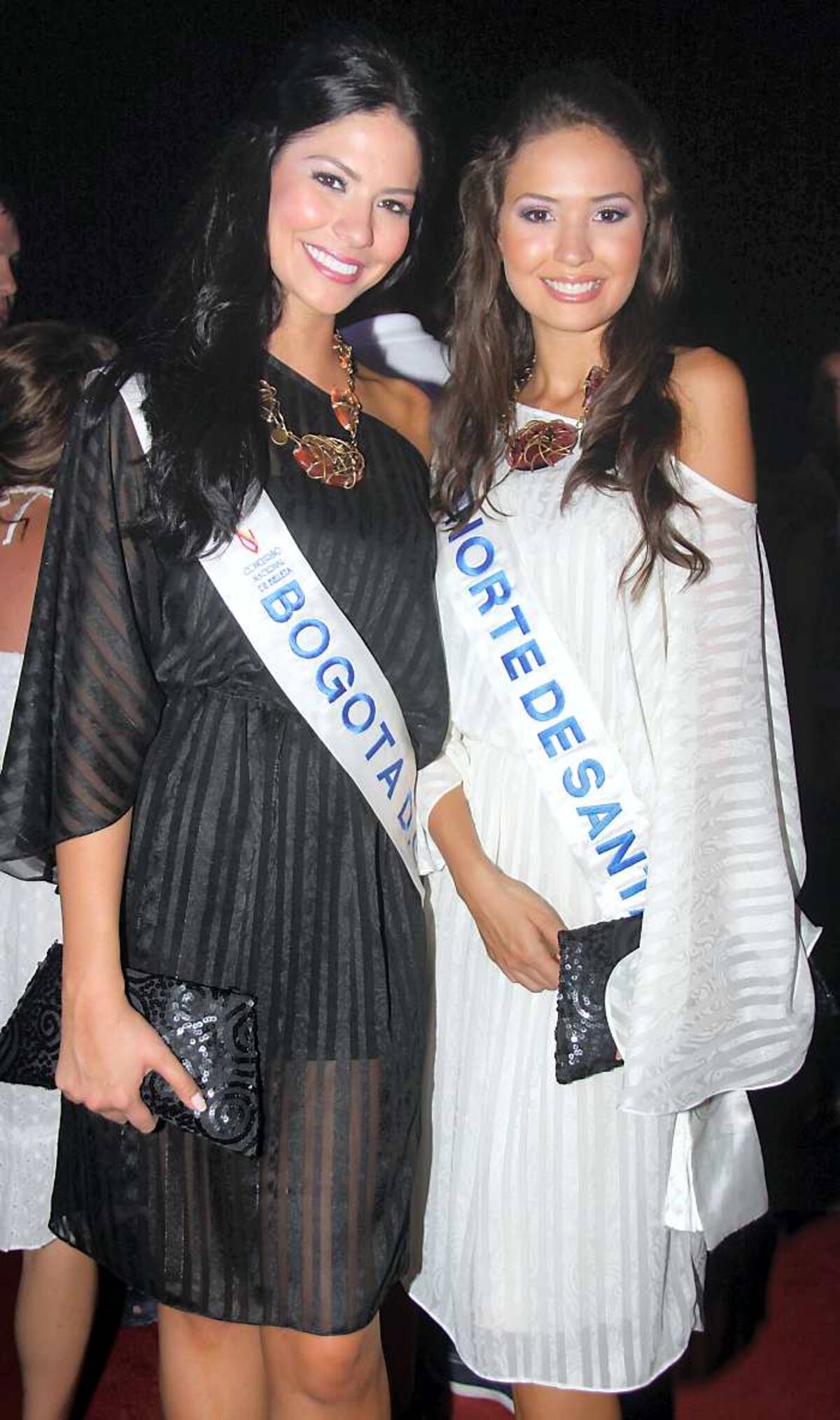 Señorita Bogotá, Ana Melissa Cano Rey y la Señorita Norte de Santander, Mayra Alejandra Osorio Chávez.