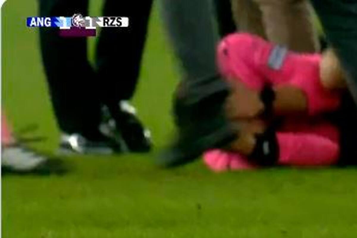 Video: presidente de un club agredió al árbitro en pleno partido