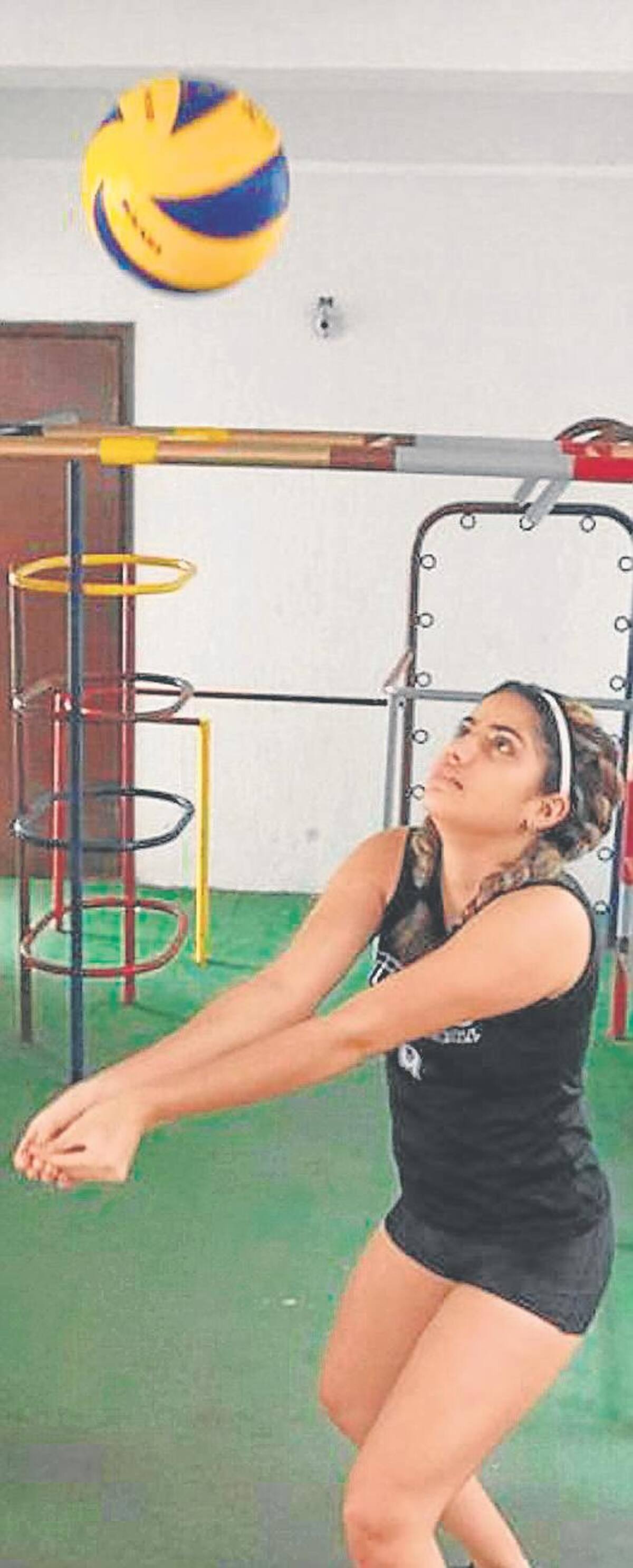 Mariana E. De Pombo entrena con mucha dedicación desde su casa. //Cortesía