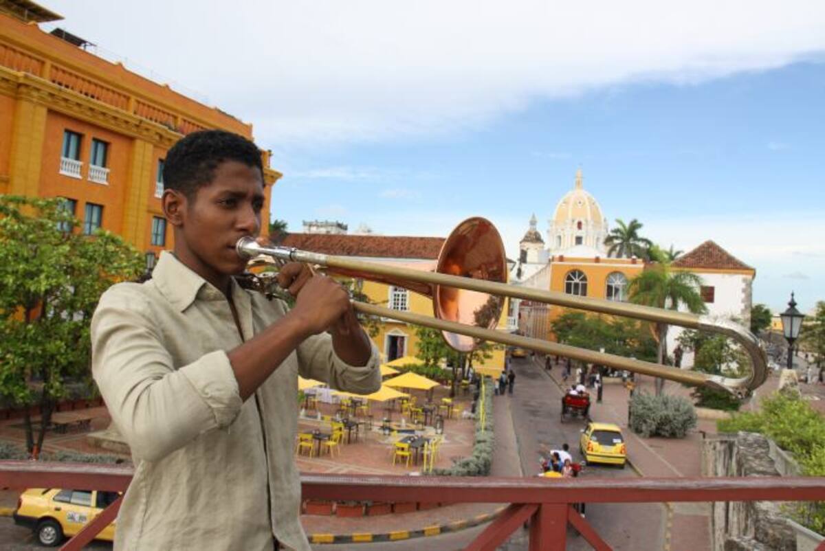 El trombonoista cartagenero Adrián Alfaro es uno de los becados que estudia en la Northwestern State University Louisiana. Archivo El Universal