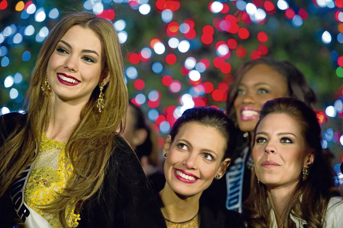 Andrea Carolina Aguirre Pérez, de Ecuador; Dulcita Lieggi, de República Dominicana; y Stephanie Vander Werf, de Panamá. Cortesía