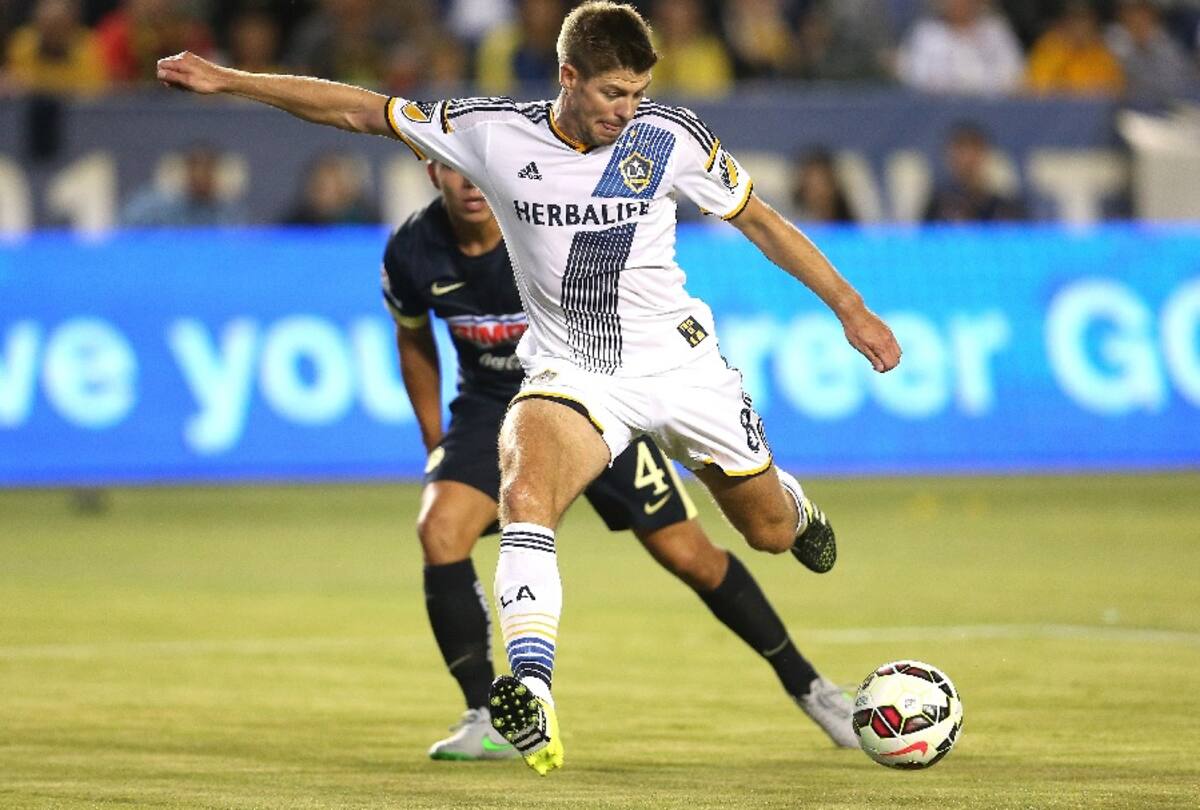 Steven Gerrard debutó con Galaxy. AFP STEPHEN DUNN