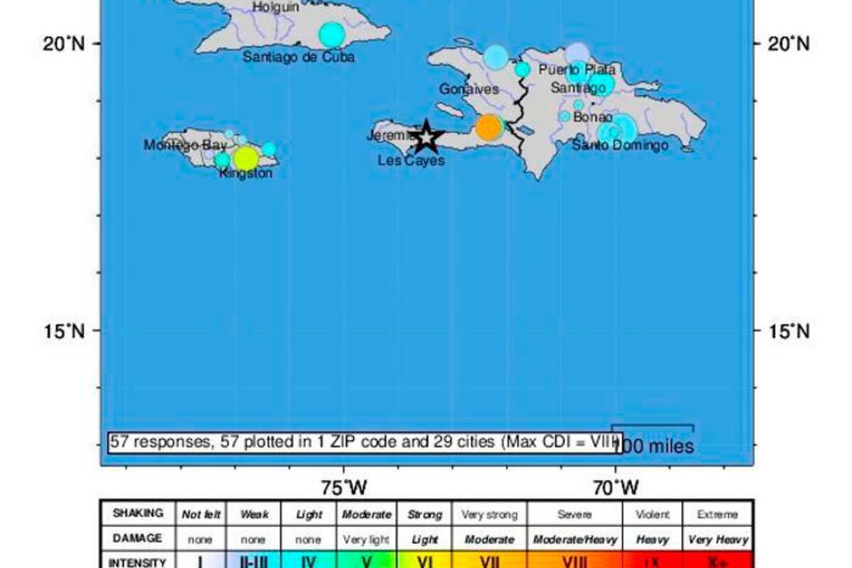 ¡Atención! Se registra un sismo de 7,2 grados en Haití
