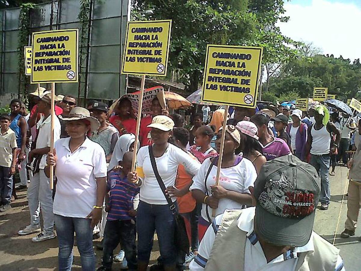 Los marchantes viene por toda la carretera Troncal de Occidente. La meta es llegar a Cartagena. ÓSCAR DÍAZ ACOSTA-EL UNIVERSAL