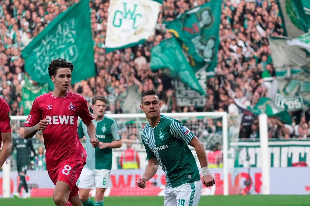 Video: así fue el primer gol de Rafael Santos Borré con Werder Bremen