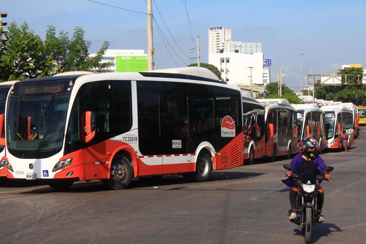Estas son las rutas de Transcaribe que presentan retrasos por bloqueos