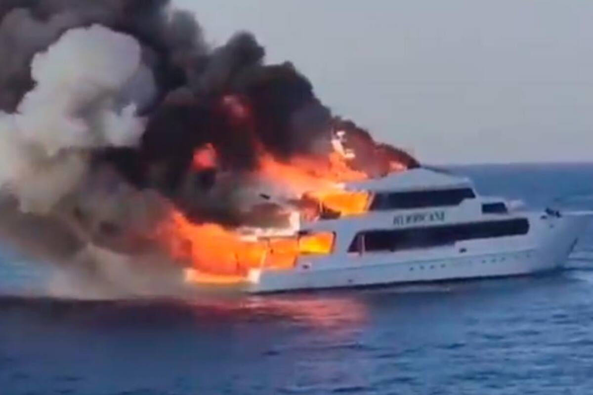 Video: yate se incendió en medio del mar; hay tres turistas desaparecidos