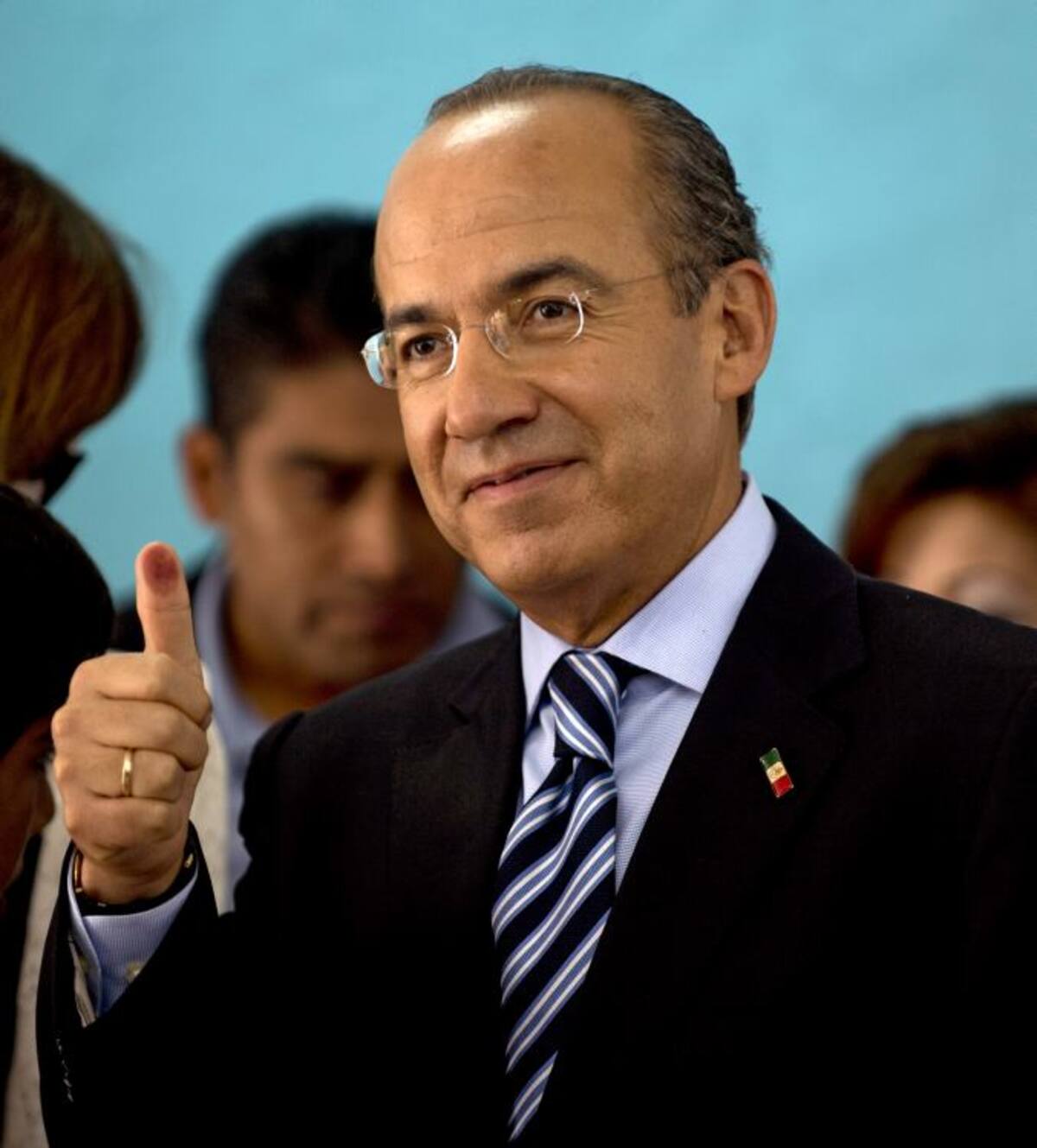 Felipe Calderón llegó a la presidencia en diciembre del 2006 y su gobierno estuvo marcado por la lucha contra el narcotráfico y la violencia AFP YURI CORTEZ