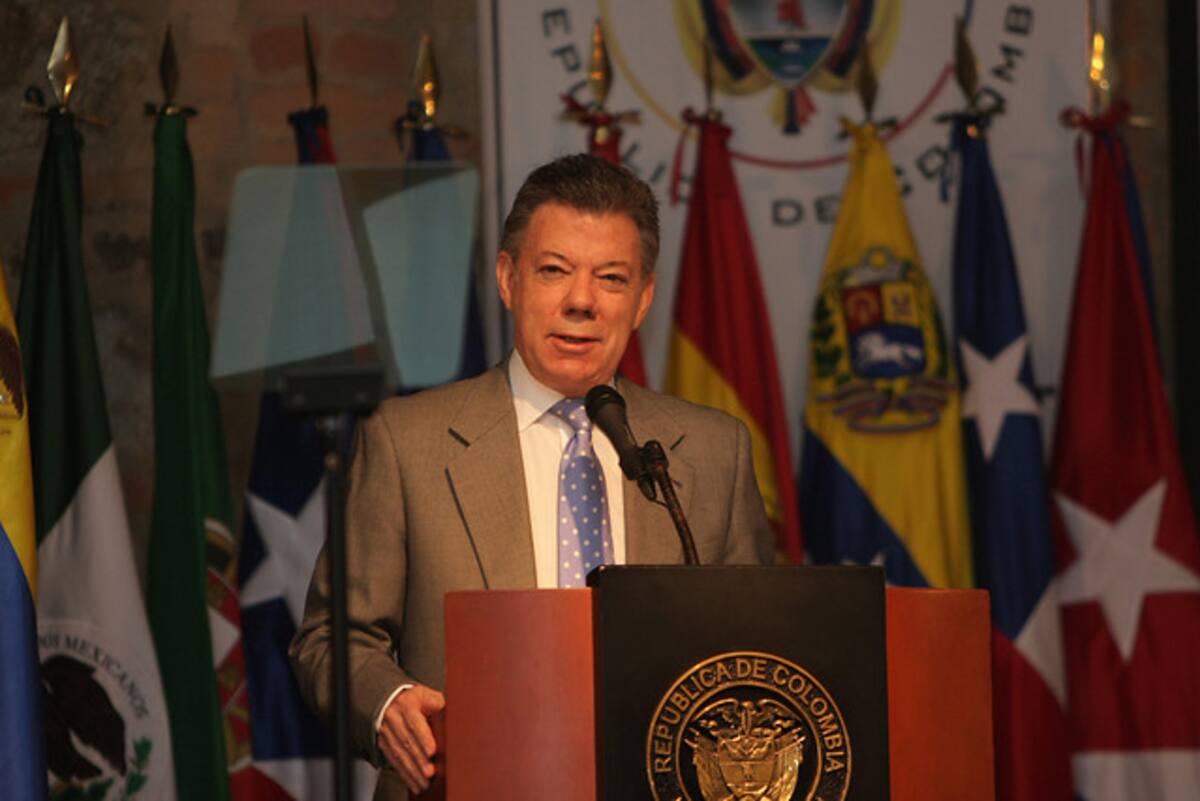 Juan Manuel Santos, presidente de Colombia. COLPRENSA