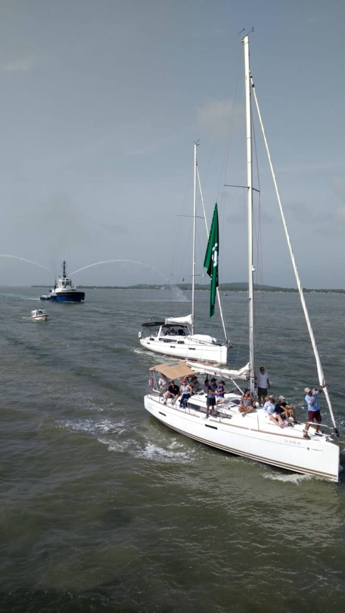 Arrancaron a navegar las hermosas embarcaciones de vela del Sail Cartagena 2018. Luis Eduardo Aparicio. EL UNIVERSAL.
