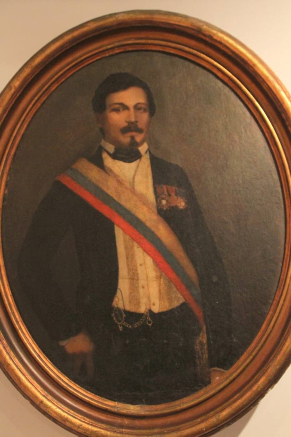 El retrato de Juan José Nieto Gil encontrado en el Palacio de la Inquisición por Fals Borda, que se expone en el MUHCA. MARUJA PARRA-EL UNIVERSAL