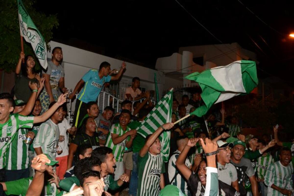 Hinchas de Atlético Nacional en Cartagena. Luis Eduardo Herrán Álvarez