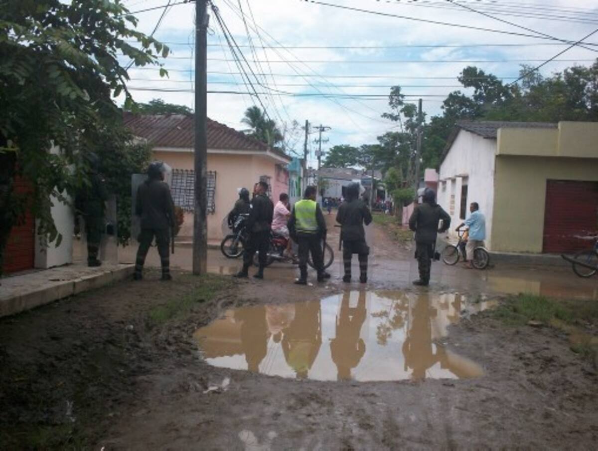 Cereté permanece militarizado por las protestas de hoy. EL UNIVERSAL - CÓRDOBA -