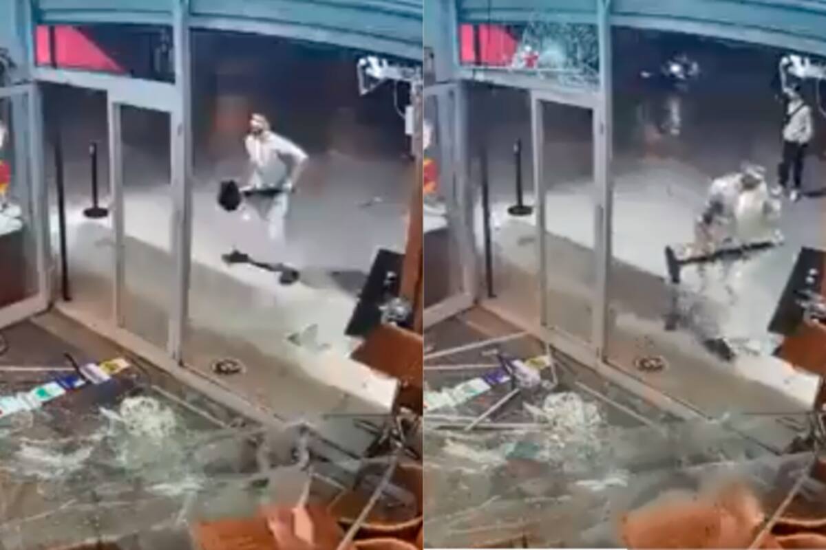 Video: Hombre destrozó un restaurante Burger King por presunto apoyo a Israel